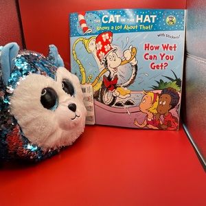 Girls Bear Purse & The Cat in the Hat Book